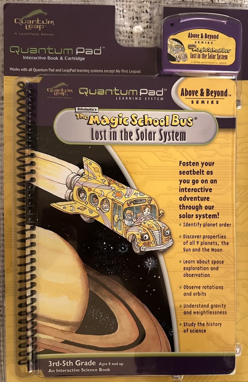 Quantum Leap LeapFrog The Magic School Bus Lost in the Solar System Science Book